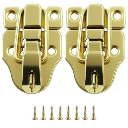 2-Pack Metal Toggle Latch, Gold - color: Gold