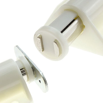SING F LTD 4pcs White Push to Open System Latch Cabinet Cupboard Drawer