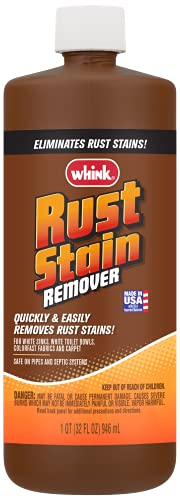 Rust-Oleum Whink Rust Stain Remover | Heavy-Duty Iron Stain Remover for White Toilets & Sinks, Colorfast Fabric & Carpets | 32 oz, unscented, liquid - size: 32 Fl Oz (Pack of 1)