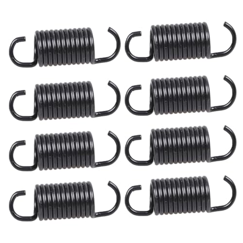 2-1/2 inch Overall Length Spring Furniture Replacement Extension Tension Springs, Fit for Recliner Sofa Trundle Bed Stretch Spring Parts,12 Coils, Black (Pack of 8) - size: 2-1/2 in