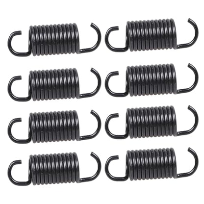 2-1/2 inch Overall Length Spring Furniture Replacement Extension Tension Springs, Fit for Recliner Sofa Trundle Bed Stretch Spring Parts,12 Coils, Black (Pack of 8) - size: 2-1/2 in