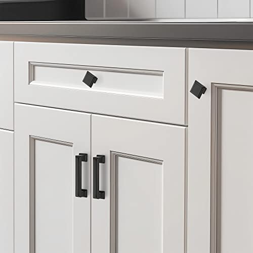 Ravinte Hardware Matte Black Cabinet Pulls, Single Hole, 5 Pack - color: Matte Black, size: Single Hole