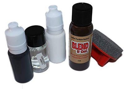 Leather Repair, Refinish, Restore Kit/Leather Max Touch-up for Leather & Vinyl Refinishing (White) - color: White