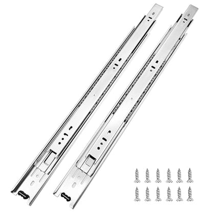 10 Pairs of 24 Inch Full Extension Side Mount Drawer Slides - size: 24 Inch