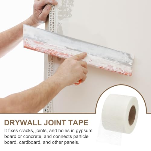 PATIKIL Drywall Repair Mesh Tape, 4 inch x 164 ft Fiberglass Repair Patch Self-Adhesive Dry Wall Joint Tape 12 Mesh Wall Hole Crack and Seam Patch, White - size: 4 inch x 164 Feet