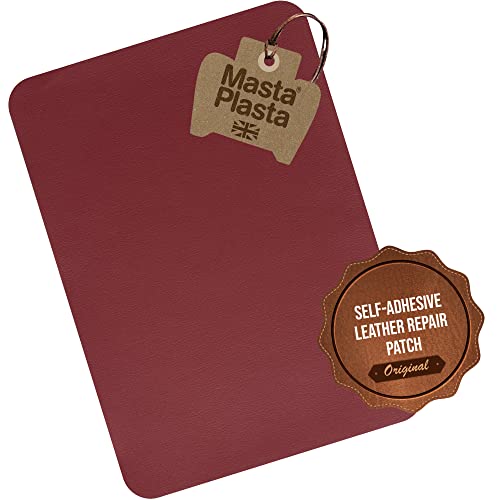 Self Adhesive Leather Repair Patch for Couch, Car Seat – Red 11in×8in - color: L Red Leather