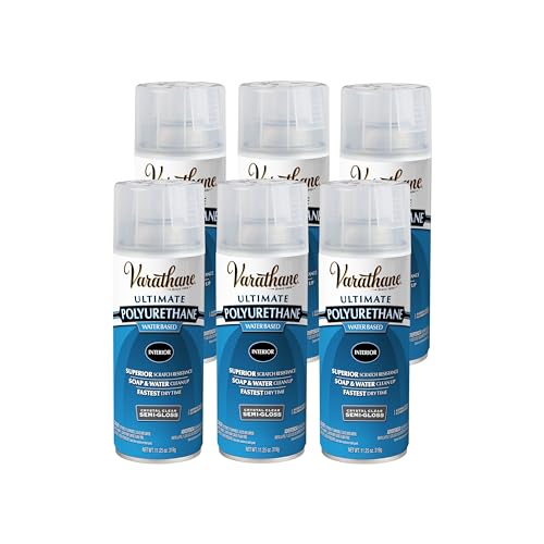 Varathane Ultimate Gloss Clear Polyurethane - color: Semi-Gloss, size: 11.25 Ounce (Pack of 6)