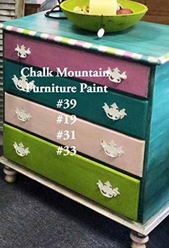 Chalk Style All-in-One Paint: Eco-friendly, matte finish for furniture, home decor, cabinets, and crafts. Low voc and odor. 32oz #39 Light Magenta