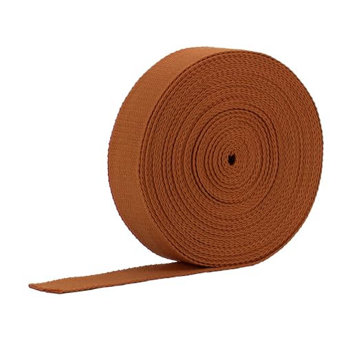 1.5 Inch Cotton Webbing, 12 Yards Webbing Straps for Bags Handles, Coffee - color: Coffee, size: 1.5 Inch