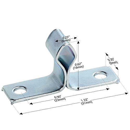Rok Hardware 10 Pack of Zinc Double Roller Catch with Prong for Cabinet Doors, RV Cabinet Latch, Camper Cabinets, Kitchen Cabinets, Dressers ROKRLCZC