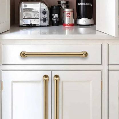2 Pack Champagne Bronze Cabinet Pulls - Elegant Satin Brass Handle for Drawers and Cabinets, 3-1/2 Inch Hole Center, Modern Kitchen & Bathroom Hardware. - color: Champagne Bronze, size: 3-1/2 Inch hole center