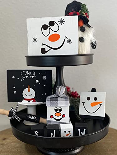 Snowman Face Stencils Reusable Snowman Stencils for Crafts 3" - style: Snoman Face 3"