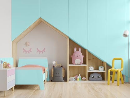 CHALK IT! All-in-One Multi-Surface Chalk Paint for Furniture & Cabinets - No Sanding, No Primer, Built-In Top Coat Water-Based, Low-Odor, Fast-Drying, Matte Finish (Turquoise) - color: Turquoise