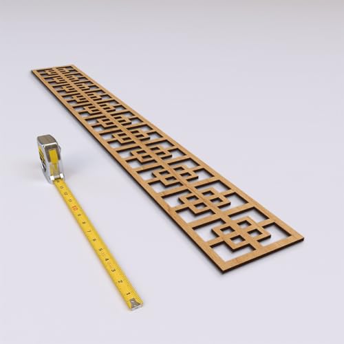46 1/4"W x 6"H x 1/4"T Cambridge Fretwork Moulding, Maple - color: Maple, size: 6-in. H x 0.25-in. T