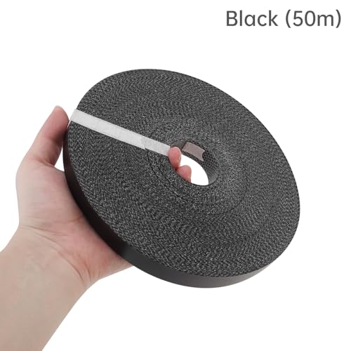 Melamine Edge Banding 3/4in*164ft 1.9cm*50M Black Hot Melt Shelf Adhesive - size: 3/4 inch * 164 ft (1.9 cm * 50M)