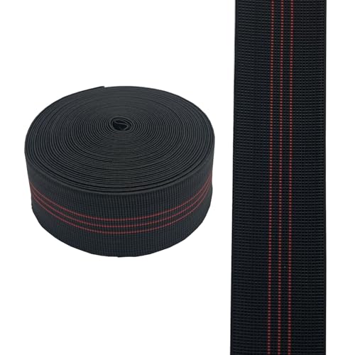 40ft Sofa Elastic Webbing Elasbelt Stretch Latex Band Furniture Repair DIY Upholstery Modification Elasbelt Chair Couch Material Replacement (Red 5cm 12m) - color: Red 5cm 12m
