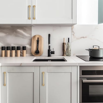 30 Pack Kitchen Cabinet Handles 5 Inch Champagne Bronze Cabinet Pulls - color: Champagne Bronze, size: 5 Inch Hole Centers