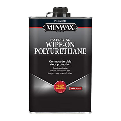 Minwax Oil-Based Wipe-On Polyurethane, 1 Quart, Gloss