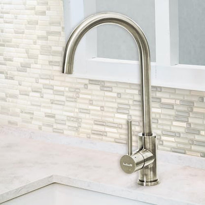 Smart Tiles Peel and Stick backsplash, Mosaic Beige & Cream, 9.72"x9.36" - color: Beige & Cream