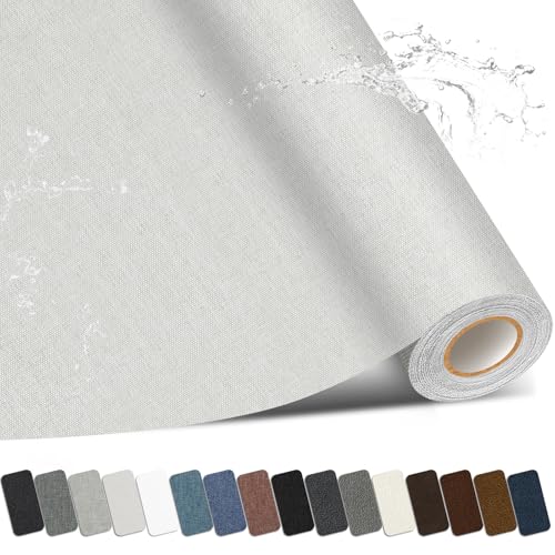 Fabric Repair Patch, Self Adhesive Couch Tape for Cloth Furniture - color: Linen Beige, size: 3.5X79 Inch