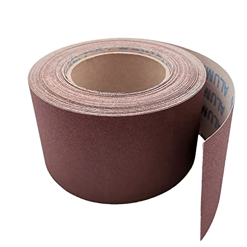 240 Grit Sandpaper Roll, 3 Inch x 49 Feet Emery Cloth Roll Aluminum Oxide Abrasive Paper Roll Continuous Sandpaper for Metalworking, Woodworker, Furniture Repair, Sanding Automotive Plumbing - size: 240 Grit