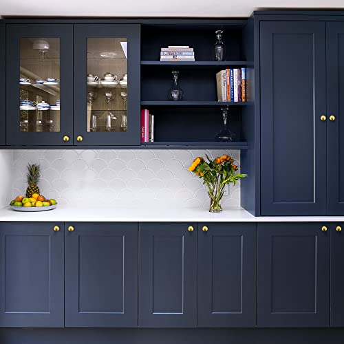 Ravinte Gold Cabinet Knobs, Zinc Knobs Drawer Pulls, 5 Pack - color: Brushed Brass