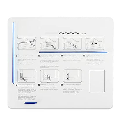 homdiy 1 Pack Drill Mounting Template for Kitchen Cabinet Pulls - color: Blue, size: Multi-Size