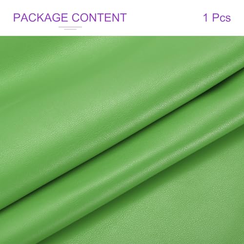 DMiotech 1 Pack 14 Inch x 53 Inch Faux Leather Sheet Furniture Cover Napa Skin Grass Green PU Leather Roll for Handmade DIY Craft Projects - color: Grass Green
