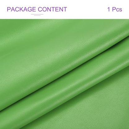DMiotech 1 Pack 14 Inch x 53 Inch Faux Leather Sheet Furniture Cover Napa Skin Grass Green PU Leather Roll for Handmade DIY Craft Projects - color: Grass Green