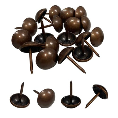 Maozaa Upholstery Tacks, 100pcs 7/16" Furniture Tacks, Red Copper - color: Red Copper