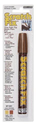 Miller SF1201 Wood Stain Scratch Fix Pen / Wood Repair Marker - Light Brown Wood - color: Light Brown Wood