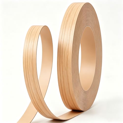 GSCIT Club Edge Banding, 5/8 inch x 25ft roll of Edge Banding Non glued Flexible Veneer Maple PVC Tape Banding for Cabinet Repair Furniture Restoration - color: Maple, size: 5/8"x 25ft