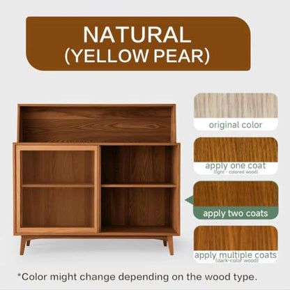16 Oz Water Based Wood Stain and Sealer in One, Natural, with Tools - color: Natural, size: 16 FL.OZ