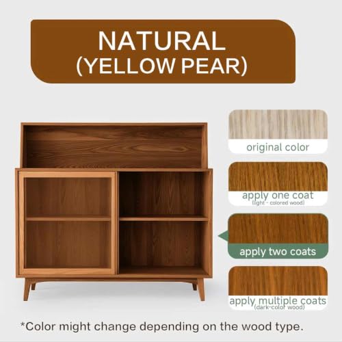 32 Oz Water Based Wood Stain and Sealer in One, Natural, with Tools - color: Natural, size: 32 FL.OZ