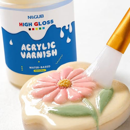 NLGUB Acrylic Varnish, Protective Topcoat, 5oz, 1 Pack - color: 1 PACK