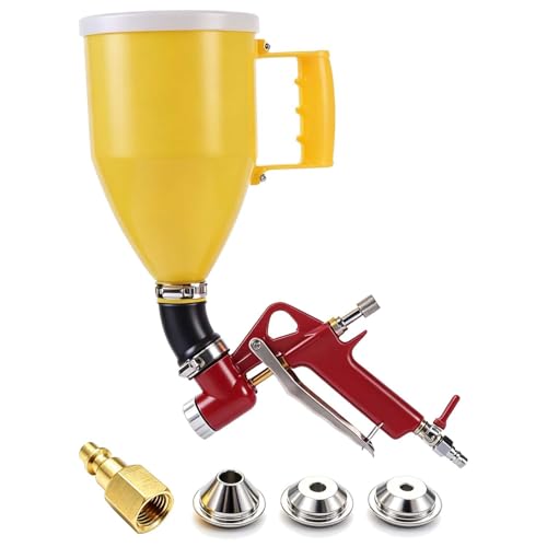 YSIL Drywall Texture Sprayer Air Hopper Spray Gun 0.79 Gallon Yellow Elbow - color: Yellow Elbow, size: 0.79 Gallon(3L)