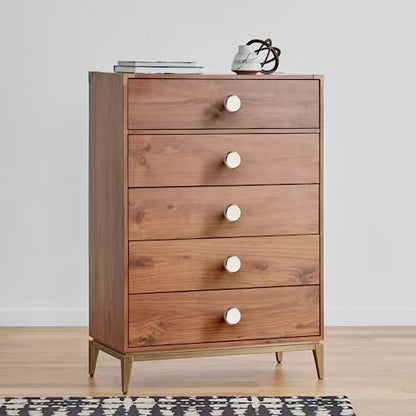 10 Pack Brushed Nickel Knurled Cabinet Knobs Round Drawer Pulls - color: Brushed Satin Nickel