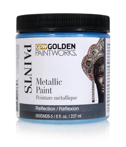 Metallic Paint, 8 oz Jar, Reflection - color: Reflection
