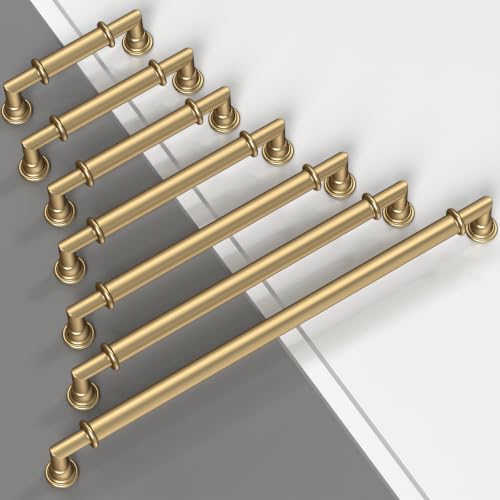 10 Pack Champagne Bronze Cabinet Pulls 3 Inch(76mm) Honey Bronze Kitchen Cupboard Handles Solid Heavy Duty Zinc Alloy Drawer Pulls - color: Champagne Bronze, size: 3" Hole Center