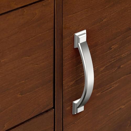 10 Pack 3.75 inch Cabinet Pulls Brushed Nickel Cabinet Handles Drawer Pulls for Kitchen Cabinet Cupboard - color: Brushed Nickel, size: 3.75 inch（96mm）, style: 10 Pack