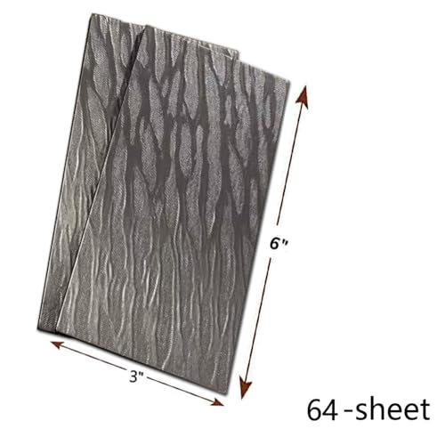 64pcs Peel and Stick Aluminum Mosaic Wall Stickers,Copper Gold - color: Copper Gold