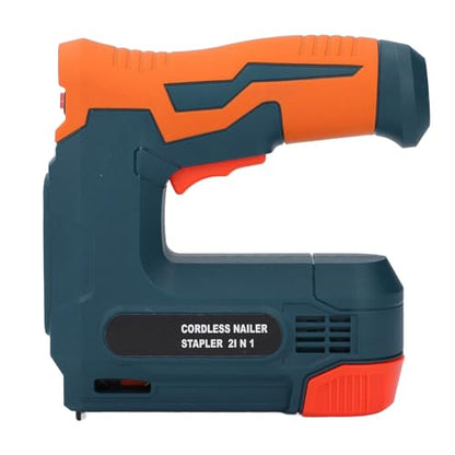 Electric Brad Nailer, Portable Cordless Brad Nailer with 3 Safety Switches, Battery Powered USB Charging Multifunctional Nail Gun for Upholstery, Carpentry and Woodworking Projects