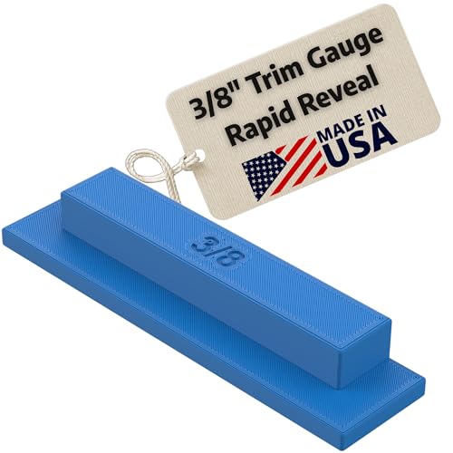 Trim Reveal Tool 3/8" - Precision Trim Gauge - Door Reveal Marking Tool - Non-Damaging Hard Plastic - Accurate Jamb Marking - Finish Carpentry & Woodworking DIY - Made in the USA (3/8 Inch Spacer) - size: 3/8 Inch