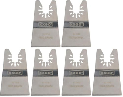 XXGO 2 Pcs Rigid Multi Tool Scraper Blades for Removing Caulking Paint (Pack of 3) - size: Multi Tool Scraper Blade - 2 Pcs (Pack of 3)