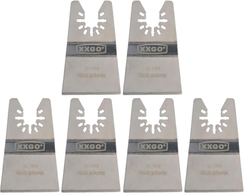 XXGO 2 Pcs Rigid Multi Tool Scraper Blades for Removing Caulking Paint (Pack of 3) - size: Multi Tool Scraper Blade - 2 Pcs (Pack of 3)