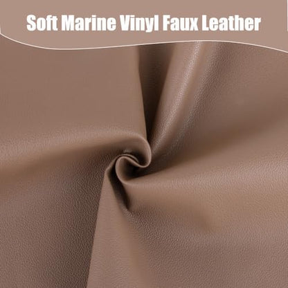 Marine Vinyl Faux Leather,1Yard 12"X54" Boat Auto Upholstery DIY Projects (Elephant Gray, 12"X54") - color: Elephant Gray, size: 12"X54"