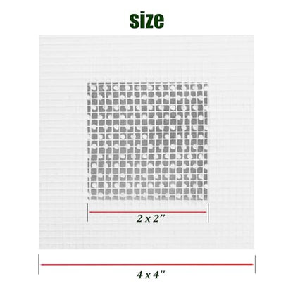 6 Pack 2 inch Wall Patch Repair, Drywall Patch Self-Adhesive Mesh Drywall Repair Patch and Fiberglass Repair Kit,Heavy Duty Dry Wall Hole Repair Patch for Drywall Plasterboard(2 x 2'') - size: 2inch*6