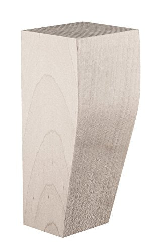 Arts and Crafts Stratford Carved Bun Foot, Red Oak - color: Red Oak