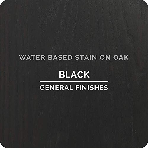 General Finishes Water Based Wood Stain, 1 Quart, Black - color: Black, size: 1 Quart