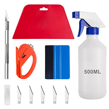 Luxiv 5 Pcs Car Window Tint Application Tool Kit, Film Squeegees Scrapers